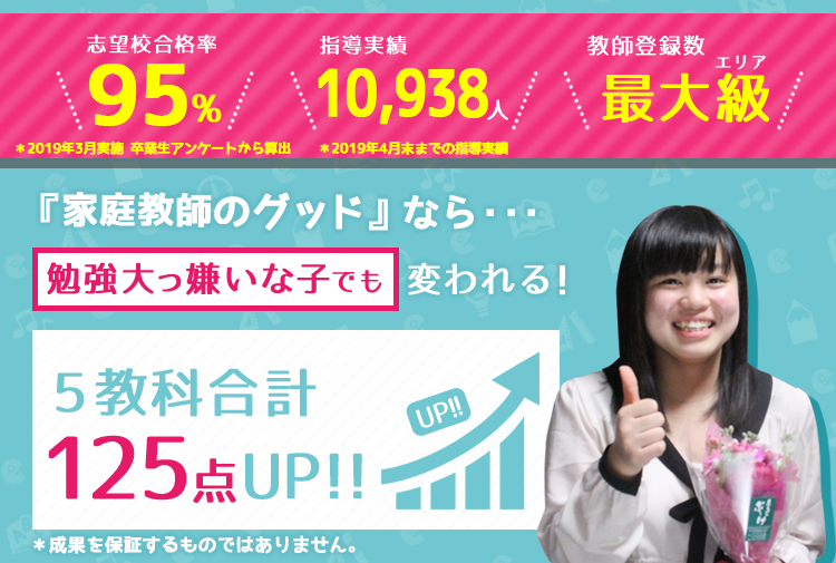 家庭教師のグッドなら勉強大嫌いな子でも変われます