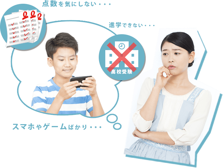 点数を気にしていない、ゲームばかりしている、こんなお悩みはありませんか